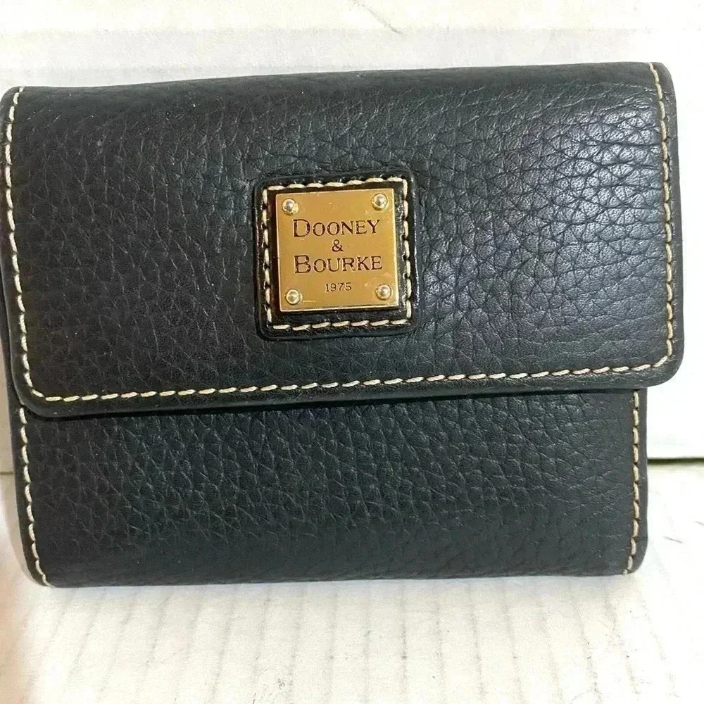 Dooney Bourke black leather wallet